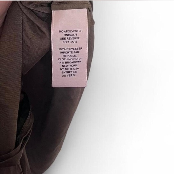 Philosophy Brown Sleeveless Button Front Blouse Women’s Medium Flowy - Picture 5 of 7